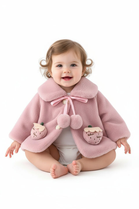 Sweet Cupcake Fur Coat for Baby Girls