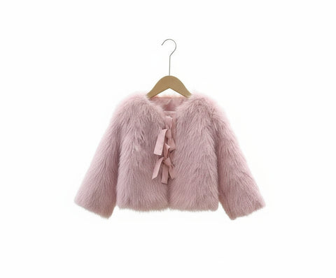 Stylish Faux Fur Winter Jacket for Girls