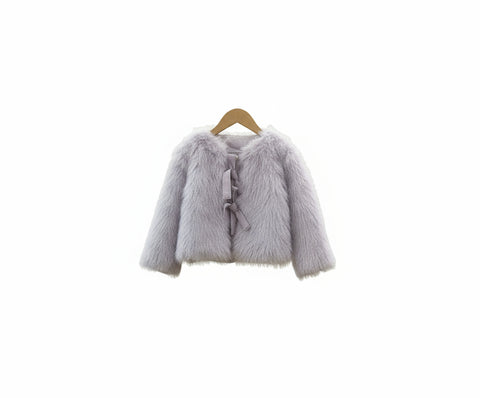 Stylish Faux Fur Winter Jacket for Girls
