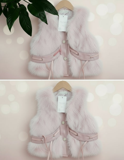 “Soft Faux Fur Winter Jackets for Girls