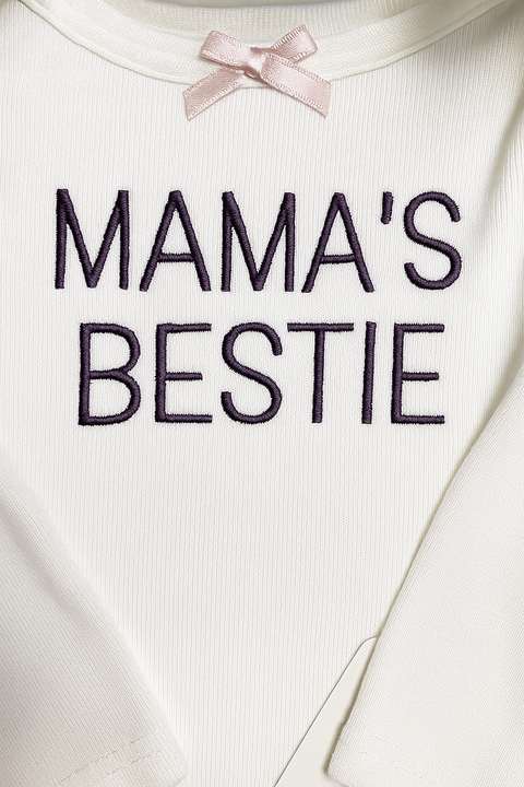 Mini Bestie" Girl 4piece romper set