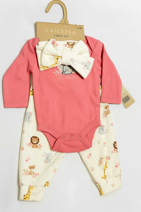 Girl 3piece romper set