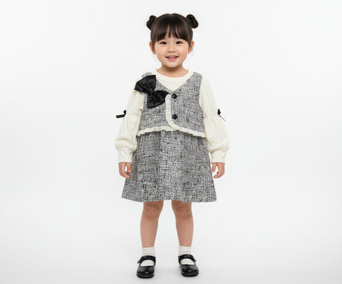 Classic Bow Toddler Party Dress