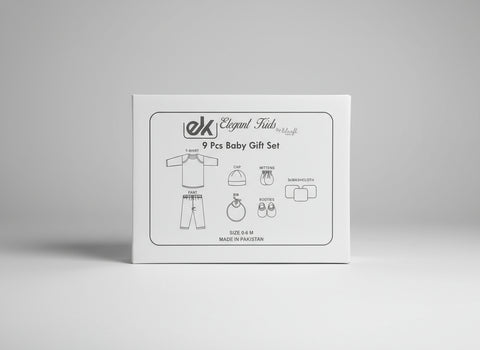 Elegant Kids 9-Piece Baby Gift Set - (Silver & Gold)