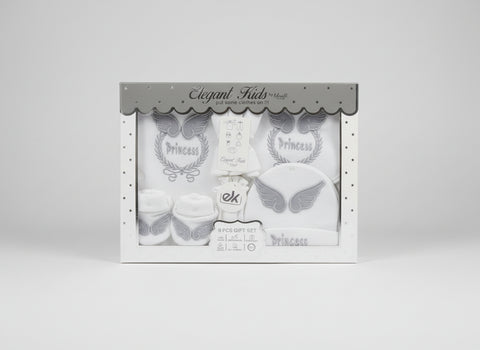 Elegant Kids 9-Piece Baby Gift Set - (Silver & Gold)