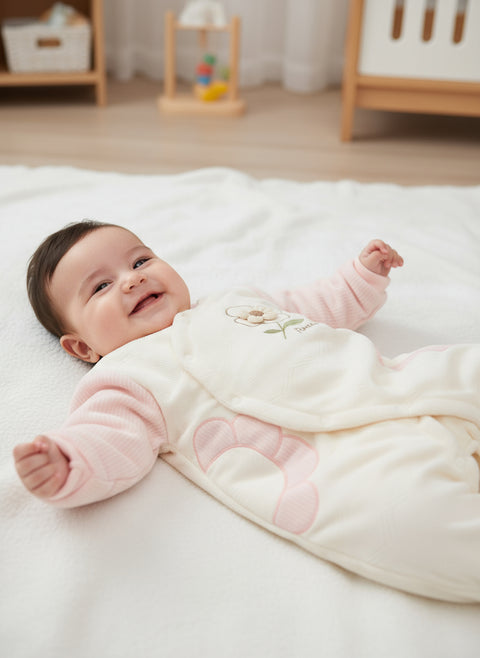 Blossom Baby Romper – Soft Floral Cozy Wear
