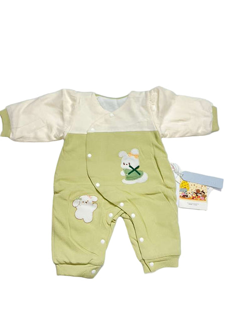 Cute Green Bunny Romper for Baby