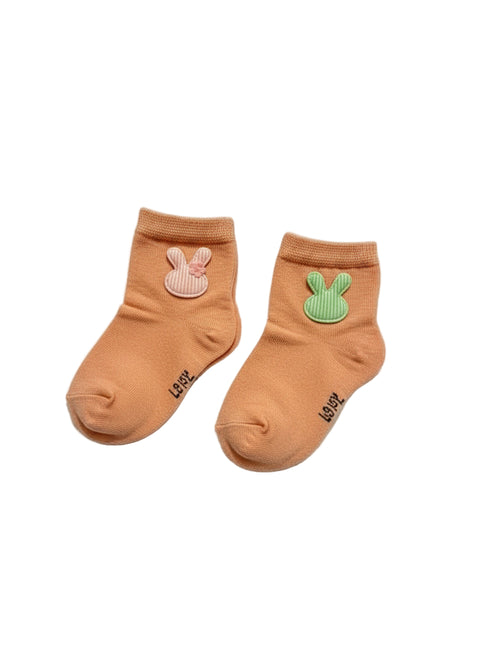 Adorable Bunny Ear Baby Socks 🧡✨