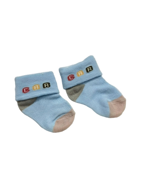 Soft Cotton Baby Socks – Car Letter Print