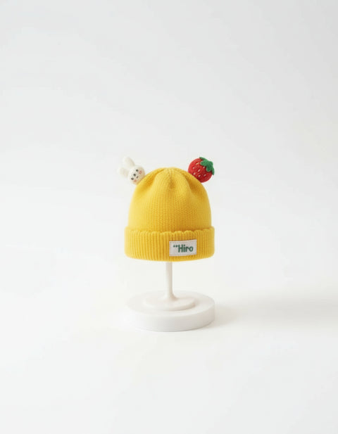 Cute Strawberry & Bunny Baby Knitted Caps