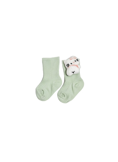 Baby Socks with Animal Face Design