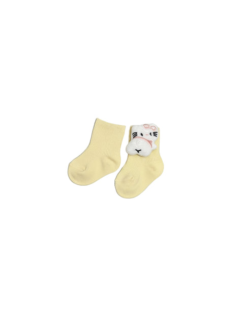 Baby Socks with Animal Face Design
