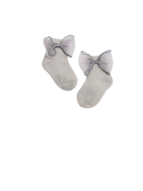 Baby Socks with Big Bow Design