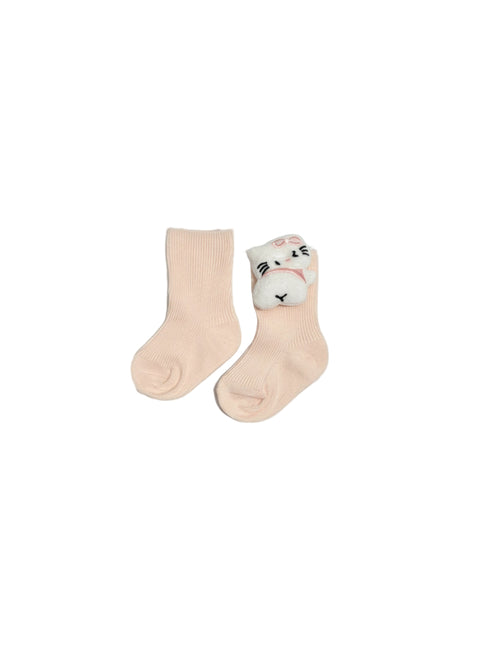 Baby Socks with Animal Face Design