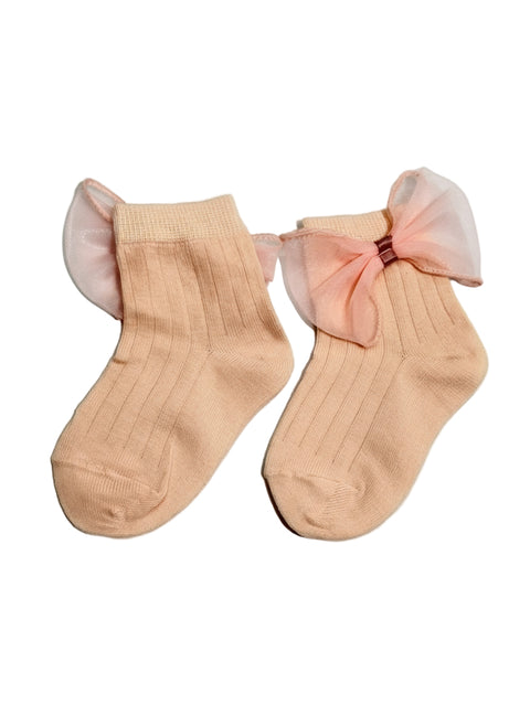 Baby Socks with Big Bow Design