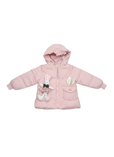 Cute Bunny Hooded Winter Jacket