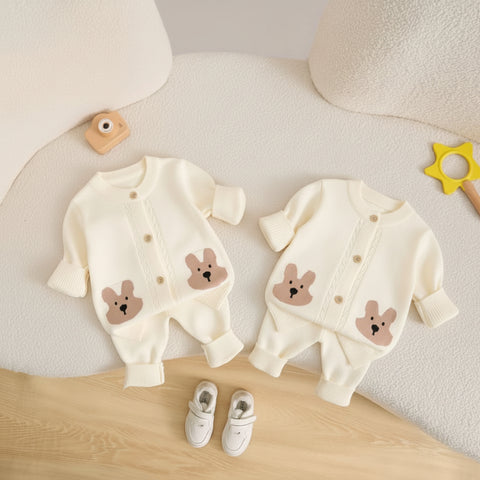 Bear Design Sweater &; Pants