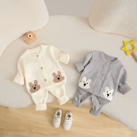 Bear Design Sweater &; Pants