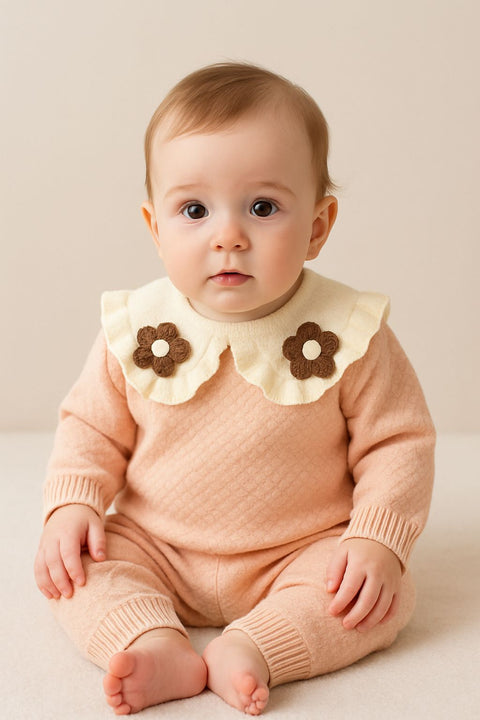 Floral Collar Knit Baby