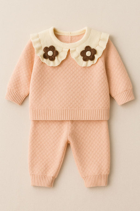 Floral Collar Knit Baby