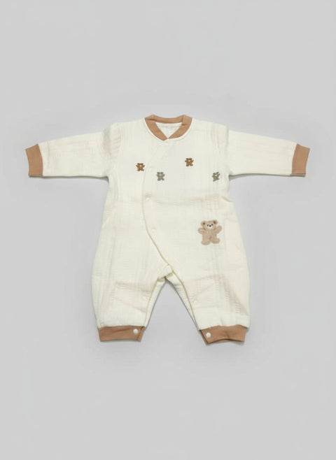 Snuggly Teddy Baby Romper – Soft & Cozy Wear 🧸