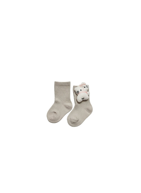 Baby Socks with Animal Face Design