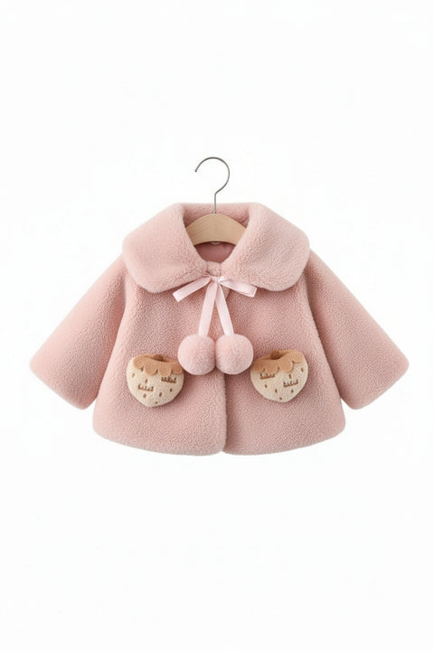 Sweet Cupcake Fur Coat for Baby Girls