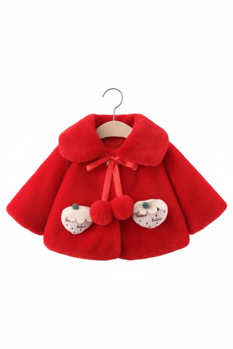 Sweet Cupcake Fur Coat for Baby Girls