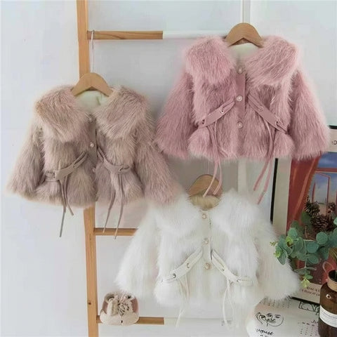 "Stylish Faux Fur Jackets for Girls